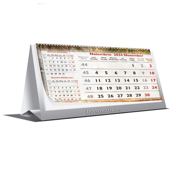 Calendar Triptic de Birou, 2024