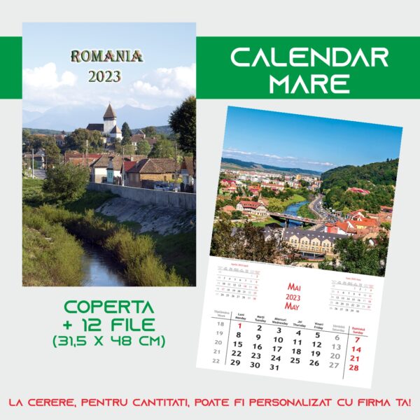 Calendar de perete cu imagini, România, 2023