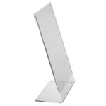 Display pentru meniu, din plexiglas - forma L, diverse dimensiuni