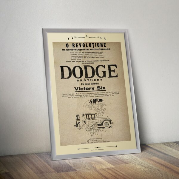 Tablou vintage – reclamă Dodge (1928)