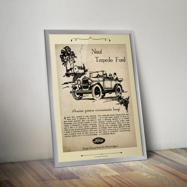 Tablou vintage - reclamă Ford (1929)