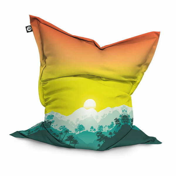 Fotoliu puf Pernă personalizabil, exemplu de design tropical