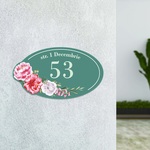 Plăcuță indicatoare pentru casă - colecția Flowers