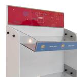 Suport de perete cu 3 rafturi oblice din plexiglas, SEP321 - imagine 4