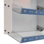 Suport de perete cu 3 rafturi oblice din plexiglas, SEP321 - imagine 6
