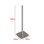 Sistem cu bază și picior semioval, înălțime 120 sau 150 cm