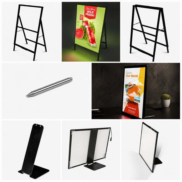 Accesorii si Suporturi pentru Casete Luminoase LED Ultra-Subtiri