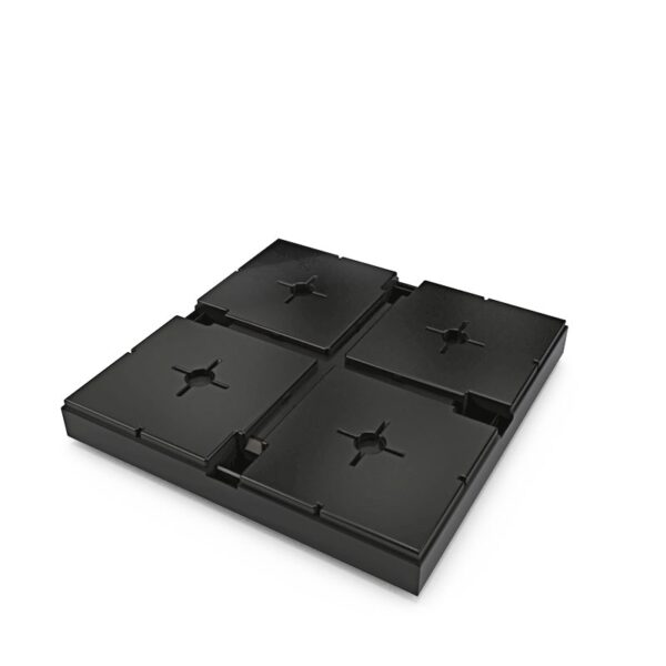 Panou de podea EasyCubes Floor Panel negru, 40 × 40 × 5 cm
