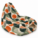 Print textil pentru fotoliu puf Chill: husă goală personalizată, fără umplutură sau sac interior