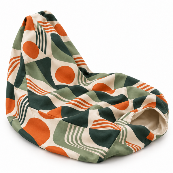 Print textil pentru fotoliu puf Chill: husă goală personalizată, fără umplutură sau sac interior