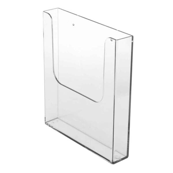 Suport pliante A5 de perete, din acrilic transparent